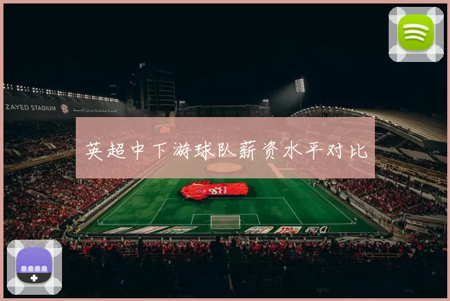 英超中下游球队薪资水平对比