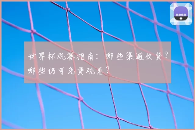 世界杯观赛指南:哪些渠道收费?哪些仍可免费观看?